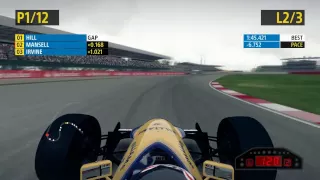 F1 2013™ Classic - Nigel Mansell  | Williams FW14b | Race Silverstone | PC Gameplay HD #3