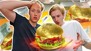 BANKZITTERS ETEN EEN HAMBURGER VAN €5.000