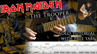 How to play Adrian Smith's solos #5 The Trooper (with tablatures and backing tracks)