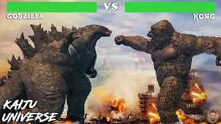 KAIJU UNIVERSE | Godzilla vs. Kong Aircraft Battle With Healthbars