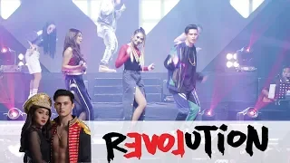 POWERFUL PERFORMANCE: Sarah Geronimo with Nadine Lustre and James Reid!