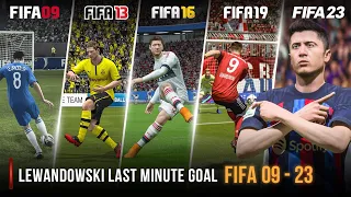 Lewandowski Last Minute Goal In Every FIFA | 2009 - 2023 |