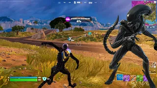 Xenomorph Searches and DESTROYS! | Fortnite ZB 🤖 Gameplay | Solo Squads | 46 Eliminations!