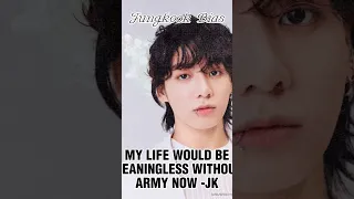 BTS JUNGKOOK TO ARMY 'My Life Would be Meaningless Without Army' 💜