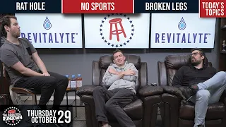 No Sports Last Night and a Guy Falls Into Hole Full of Rats - Barstool Rundown - October 29, 2020