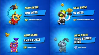 ALL OTIS SKINS UNLOCK ANIMATION | Brawl Stars