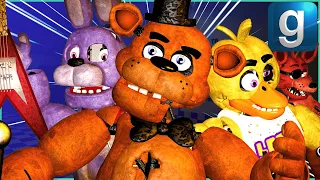 Gmod FNAF | Repairing The Damaged FNAF 1 Animatronics With Spare Parts!