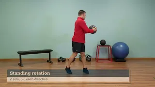 Medicine ball exercises for core strength