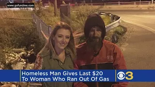 Woman Raises More Than $30,000 For Homeless Man Who Gave Last $20 To Help Her