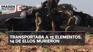 FGR investigará caída de helicóptero que participó en captura de Caro Quintero