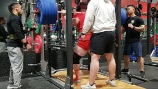 500lbs x 12reps SQUAT - Breaking the Tom Platz Squat Record - (500lbs x 23reps) - Day 175