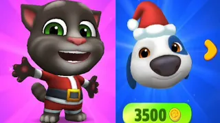 My Talking Tom Friends Santa outfits Unlocked - All Santa Dress Gameplay Android ios