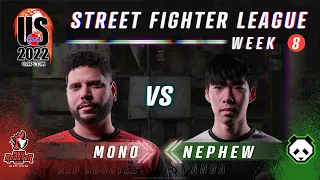 Mono (F.A.N.G) vs. Nephew (Kolin) - FT2 - Street Fighter League Pro-US 2022 Week 8