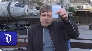 Tasting Blue Milk at Star Wars: Galaxy’s Edge in Disneyland Park
