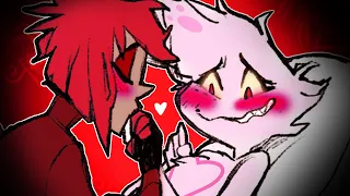 【Hazbin Hotel Comic Dub】FIRST TIME💘 (Radiodust || Angel Dust x Alastor)