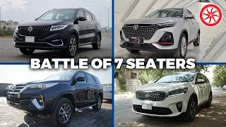 Sorento vs Oshan X7 vs Glory 580 Pro vs Fortuner | SUVs Comparison | PakWheels