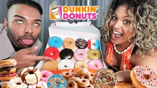 DONUTS PROEVEN VAN DUNKIN DONUTS! "DEZE IS NIET ZO LEKKER!" | Bruine Youtubers