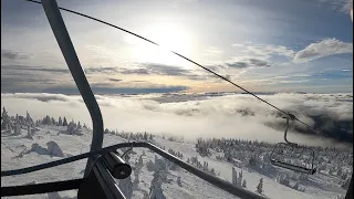 Fun places to ride at Big white - Gem lake upper lift line