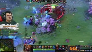 Beautiful Magnus 4 man skewer into Techies bombs