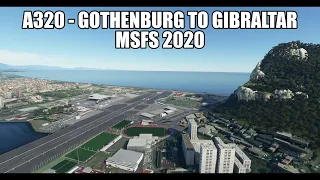 MSFS 2020 - Live A320 Flight to Gibraltar | ESGG-LXGB | VATSIM & A320NX