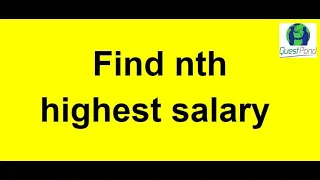 Find nth highest salary in sql server | sql query to find 2nd, 3rd highest salary