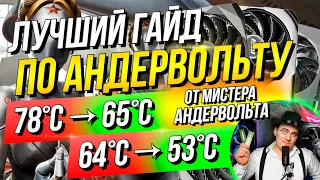 АНДЕРВОЛЬТИНГ видеокарты : УВЕЛИЧИТЬ срок службы, УМЕНЬШИТЬ  шум и нагрев | ПОЛНЫЙ ГАЙД: андервольт