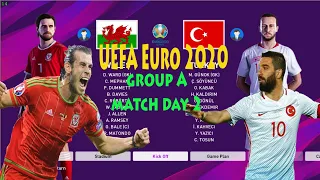 UEFA EURO 2020 Group A matchday two WALES vs TURKEY eFootball PES 2020