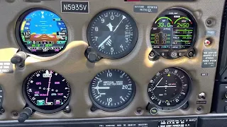 PA-28R-201T Turbo Arrow III 162 Knots at Cruise. Garmin Panel w/ EI CGR-30P.