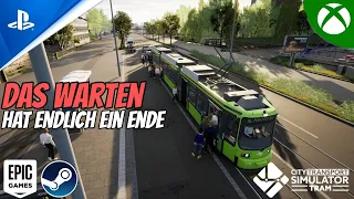 🚉NUR noch 7 Tage😁City Transport Simulator Tram steht "kurz" vorm Release | Neues Gameplay Aufnahmen!