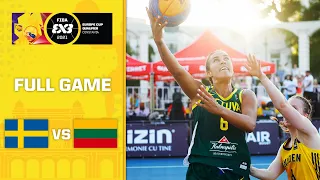 Sweden v Lithuania | Women's - FIBA 3x3 Europe Cup Ticket Full Game | Romania Qualifier 2021