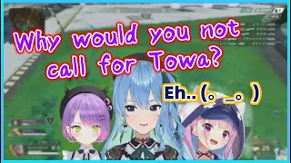 Suisei's 2000 IQ move to save herself from Towa's pressure【Hololive | Eng Sub】