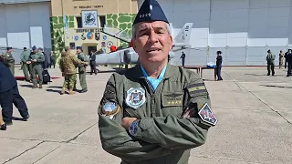 Vuelo solo Pampa 2023, Exclusivo, palabras del Brigadier general Xavier Isaac