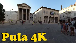 Walk around Pula Croatia. [4K]