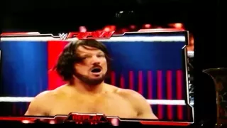 WWE RAW 3/7/16 Chris Jericho Turns on AJ Styles (Chris Jericho Heel Turn)