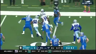 Sam Willams with the strip sack vs detroit lions