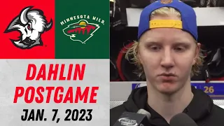 Rasmus Dahlin Postgame Interview vs Minnesota Wild (1/7/2023)