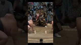 гонояма против хакуохо Нагоя Басё 2023 #япония #sumo #сумо #богатырь #борьба #fight #japan #duel