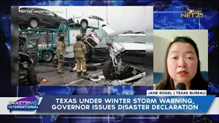 Texas issues disaster declaration due to  winter storm warning; Six killed in 133-car pile up