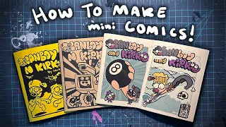 HOW TO MAKE A MINI COMIC!! Templates Included