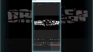 How to create Shattered glass Text in Adobe After Effects