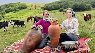 IRAN Nomad Life Secrets and Making Home made Butter From Yogurt