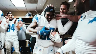 Postgame locker room celebration | Lions at Packers