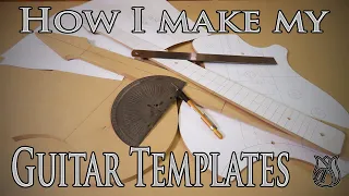 Making Guitar Templates for a new guitar model by hand.