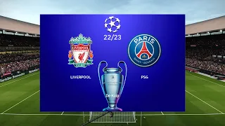 2022 Liverpool vs Paris Saint-Germain | Champions League 22/23 | PES Gameplay