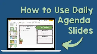 How to Use Daily Agenda Slides | Daily Agenda Google Slides