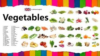 Vegetables in British English