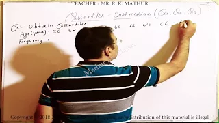 Statistics -Measure of Central Tendency - Finding quartiles Q1, Q2 and Q3