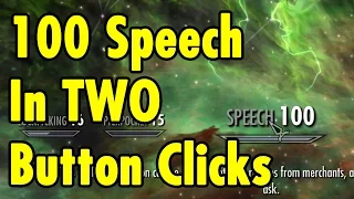 Speech to 100 in TWO Button Clicks - Skyrim Special Edition - xBeau Gaming