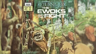 1983 Star Wars The Ewoks Join the Fight Read-Along Story Book and Cassette