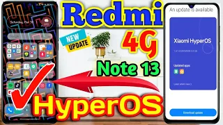 Redmi Note 13 4G Hyperos Update | Redmi Note 13 New Update Hyperos | Redmi Note Update hyperos India